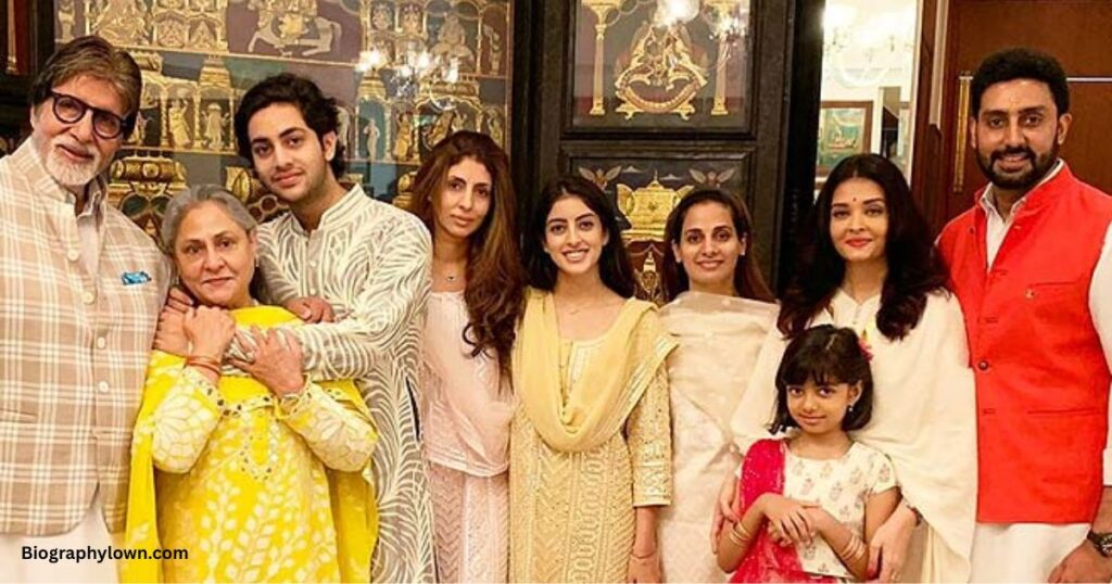Agastya Nanda family